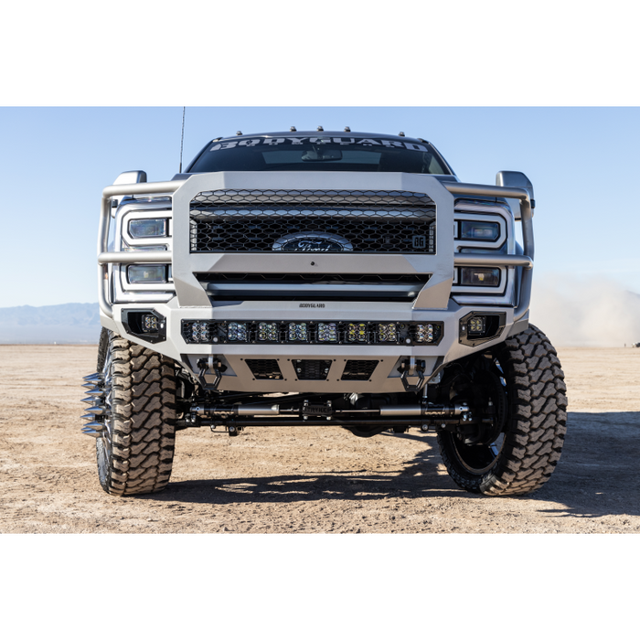 Bodyguard Freedom Front Extreme Non-Winch Sensor Cutouts W/ Mesh Grille With Camera Harness Texture Black Powder Coat Model NEF23DYTMH