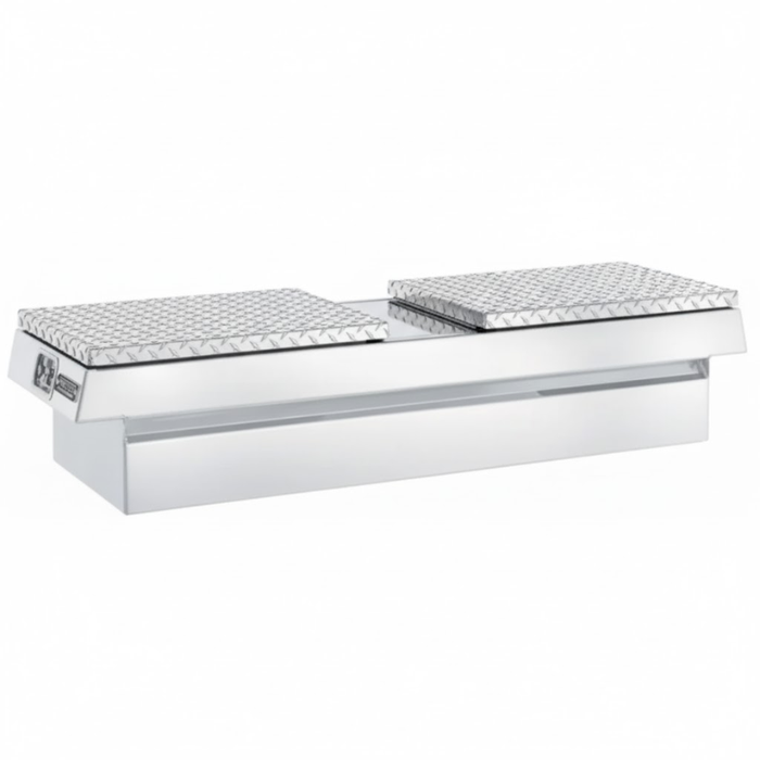 ProTech Crossover 20X20X74 Gull Wing Box Diamond Plate Lid Bright Aluminum Standard Profile Model 54-6022