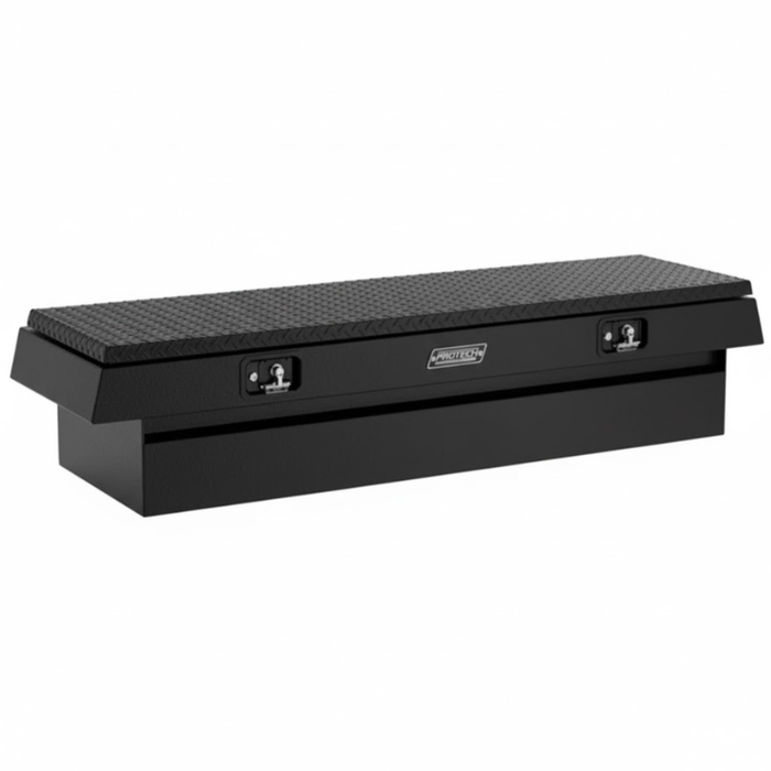 ProTech Crossover 20X28X70 Single Lid Box Diamond Plate Lid Textured Black Standard Profile Includes Tray Model 54-8011-28-TB