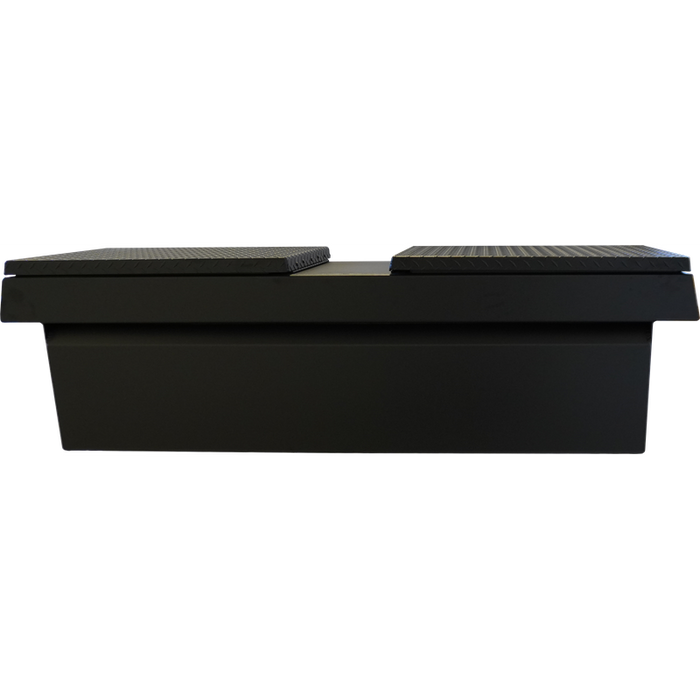 ProTech Crossover 20X20X70 Gull Wing Box Diamond Plate Lid Textured Black Standard Profile Includes Tray Model 54-8012-TB