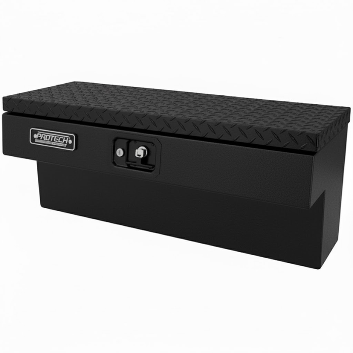 ProTech Side Mount Box - 16W X 72L, Diamond Plate Lid Matte Textured Black Model 54-8660-72-TB