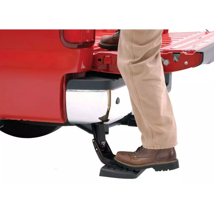 AMP Research Bedstep Flip Down Bumper Bed Step Model 75300-01A