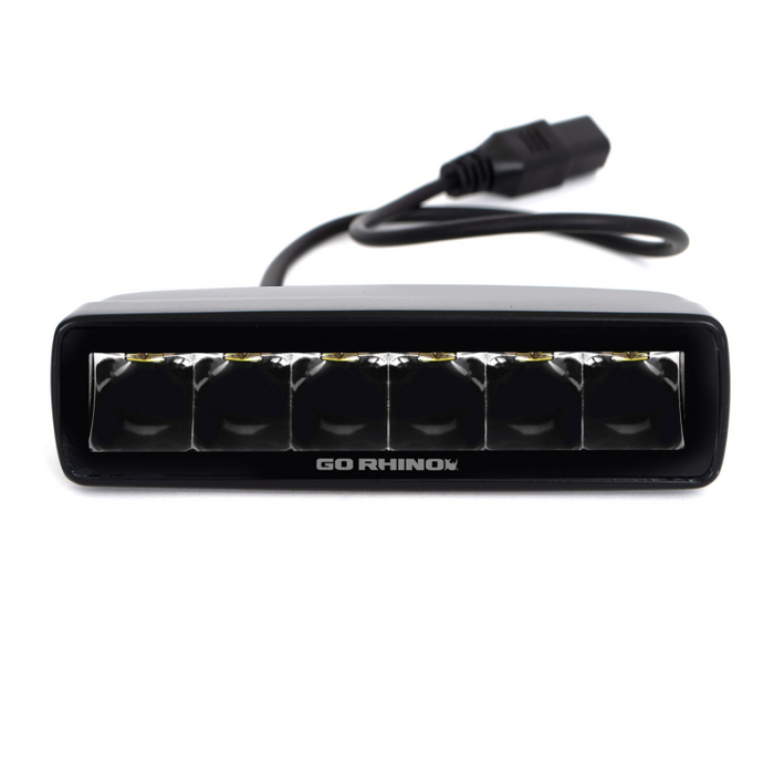 Go Rhino Xplor Blackout Series Sixline LED Spot Lights Model 750300621SBS