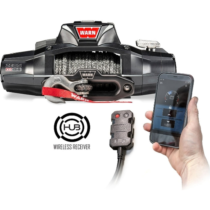Warn Zeon XD 10-S Pull Capacity 10,000 lb, With 100' Of 3/8' Spydura Synthetic Rope Model 110010
