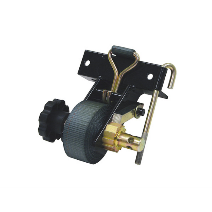 Buyers Products 1-1/2 Inch x 7 Foot Steel Ladder Rack Ratchet Tie Down Angle Mount with Double J Hooks Model 5480005