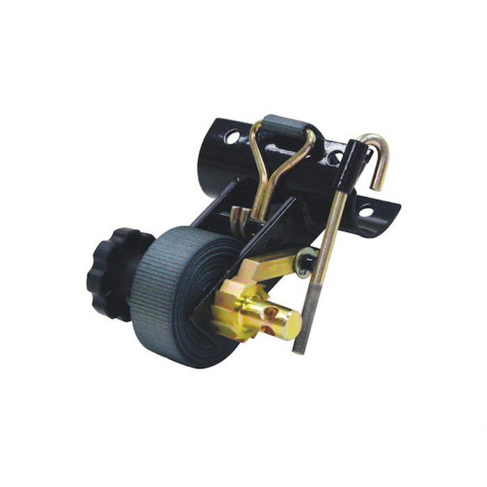 Buyers Products 1-1/2 Inch x 7 Foot Steel Ladder Rack Ratchet Tie Down Tube Mount with Double J Hooks Model 5480007