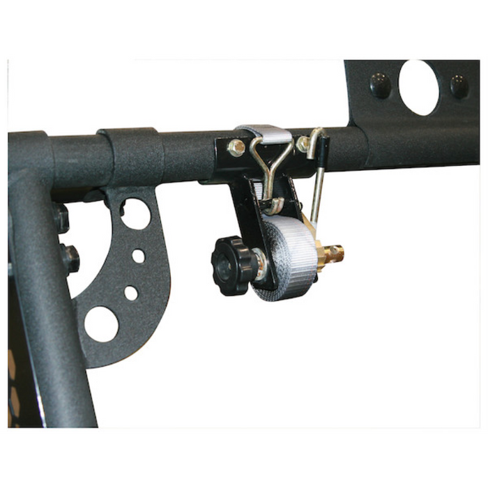 Buyers Products 1-1/2 Inch x 7 Foot Steel Ladder Rack Ratchet Tie Down Tube Mount with Double J Hooks Model 5480007