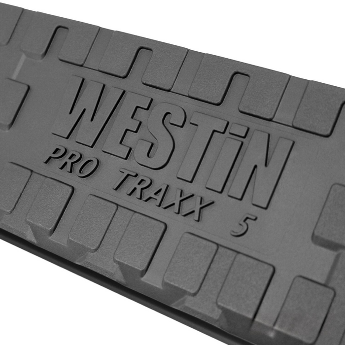 Westin PRO TRAXX 5 Oval Wheel to Wheel Step Nerf Bars Black Steel Model 21-534695