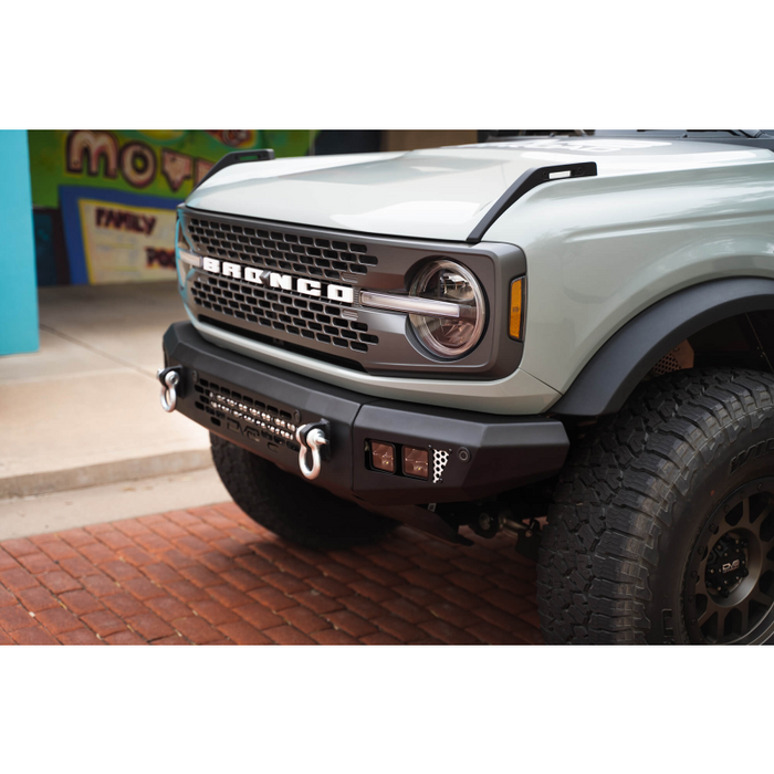 DV8 Offroad 2021-2026 Ford Bronco OE Plus Series Front Bumper Model FBBR-03