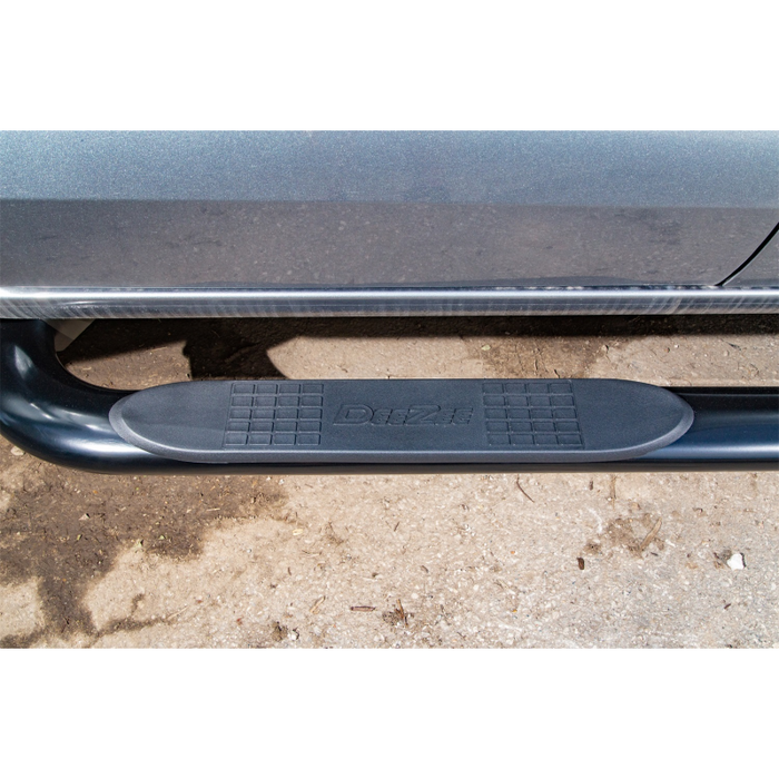 Dee Zee Textured Black Steel Step Nerf Bars 4 in. Oval Cab Length Model DZ372529