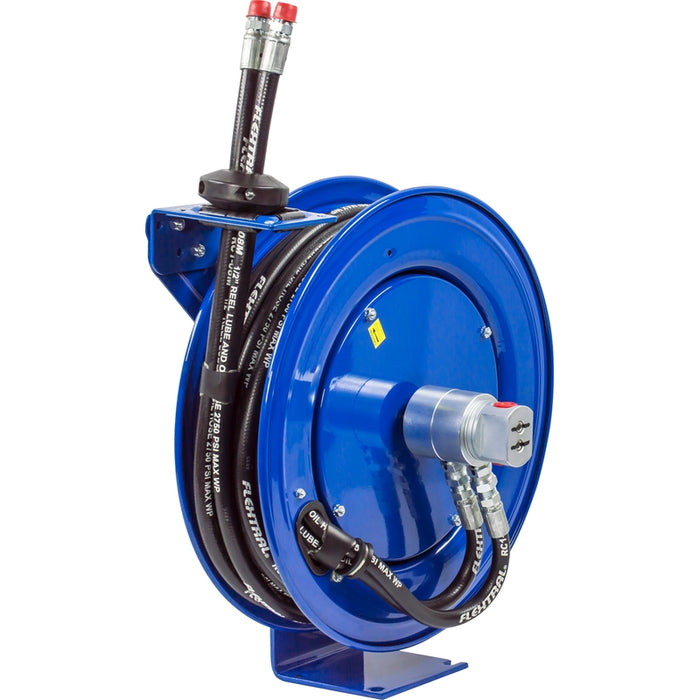Coxreels MPD Series Dual Hydraulic Spring Rewind Hose Reel 3/8 in. x 30 ft. - Hose Included 3000 PSI Model MPD-N-330