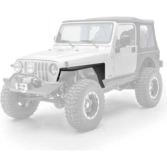 Smittybilt XRC Front Tube Fender Pair - Textured Black (97-06 TJ) Model 76872