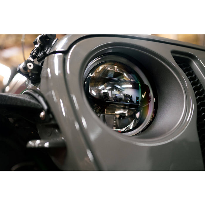 DV8 Offroad 2020-2025 Jeep Gladiator JT Wrangler LED Headlights Model HLCJL-02