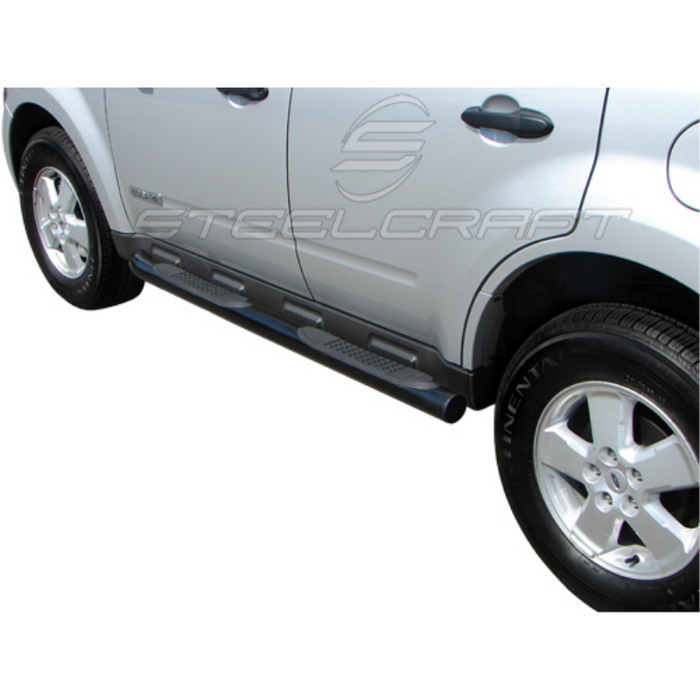 Steelcraft 3in. Round Black Step Nerf Bars Model 211300