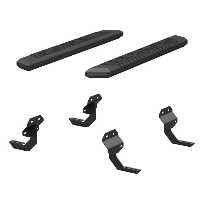 ARIES AdvantEDGE 5-1/2" x 53" Black Aluminum Side Bars, Select Ford F150, F250, F350 Model 2556011