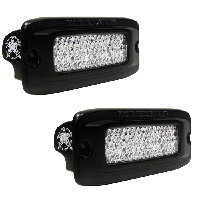 Rigid Industries Back-Up Kit, Includes 2 SR-Q Series PRO Flood Diffused, Flush Mount Model 980033
