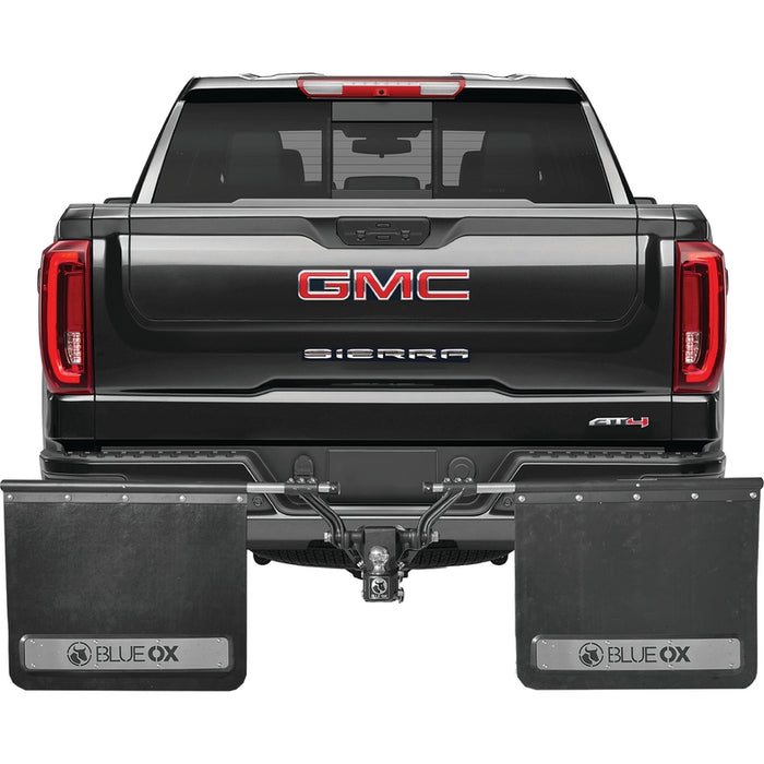 Blue Ox Mud Flap System, 2.5” Rcvr, Includes Rock Screen. Model BX88421