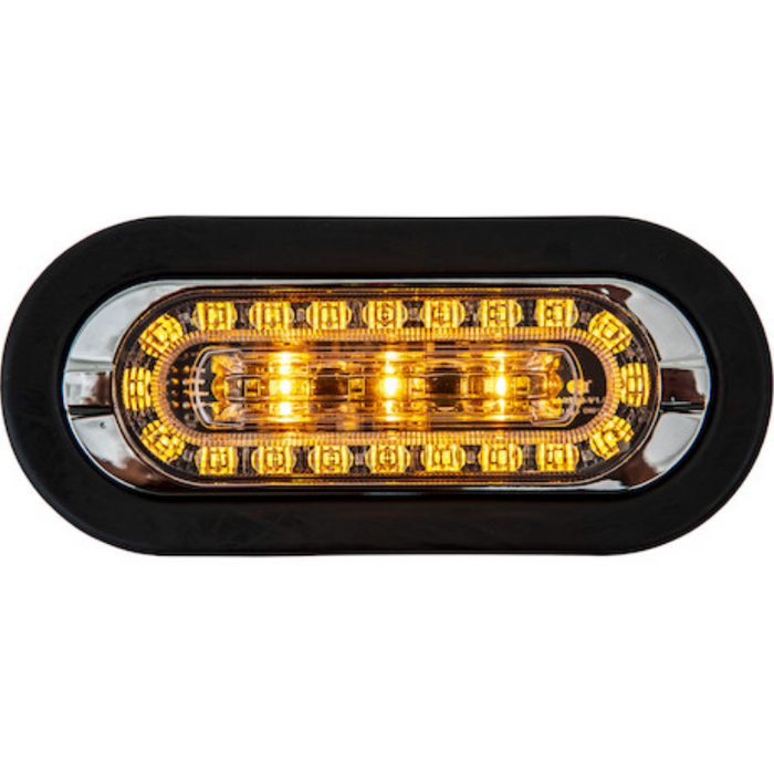 Buyers Products 6 Inch Combination Oval LED Amber Marker Light with Am ...