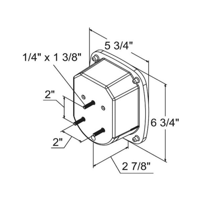Buyers Products Passenger Side 5.75 Inch Red Stop/Turn/Tail Light Mode ...