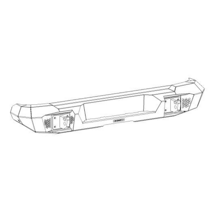 Go Rhino Trailline Rear Full Width Bumper for Jeep Wrangler JK Model 273220T
