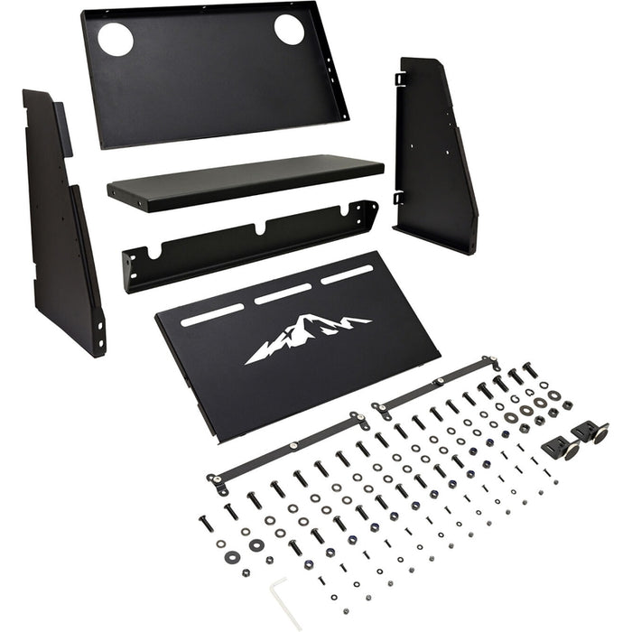 Westin EXP Truck Cap Storage Box Shelf/Table Kit Powder Coated Black Model Model 16-10014