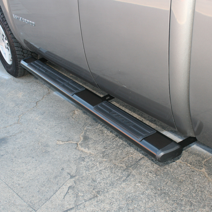 ARIES 6" x 75" Black Aluminum Oval Step Nerf Bars Model 4445001