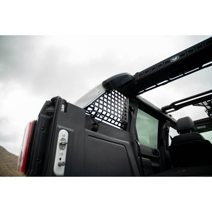 DV8 Offroad 2021-2026 Ford Bronco 4-Door HardTop Only Pocketed Rear Window Molle Panels Model MPBR-08