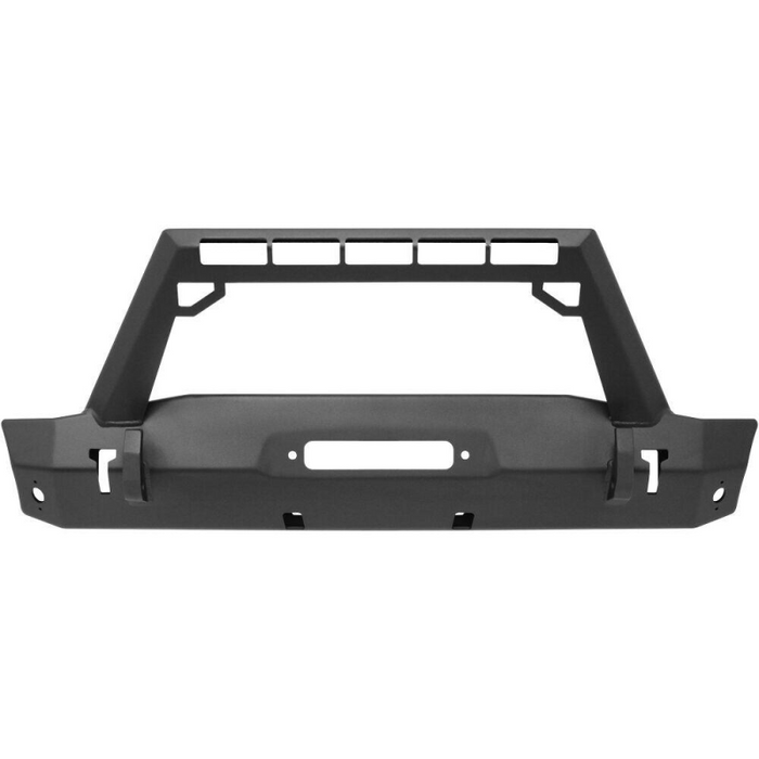 Westin WJ2 Stubby Front Bumper With LED Light Bar Mount Textured Black Steel Model 59-80085