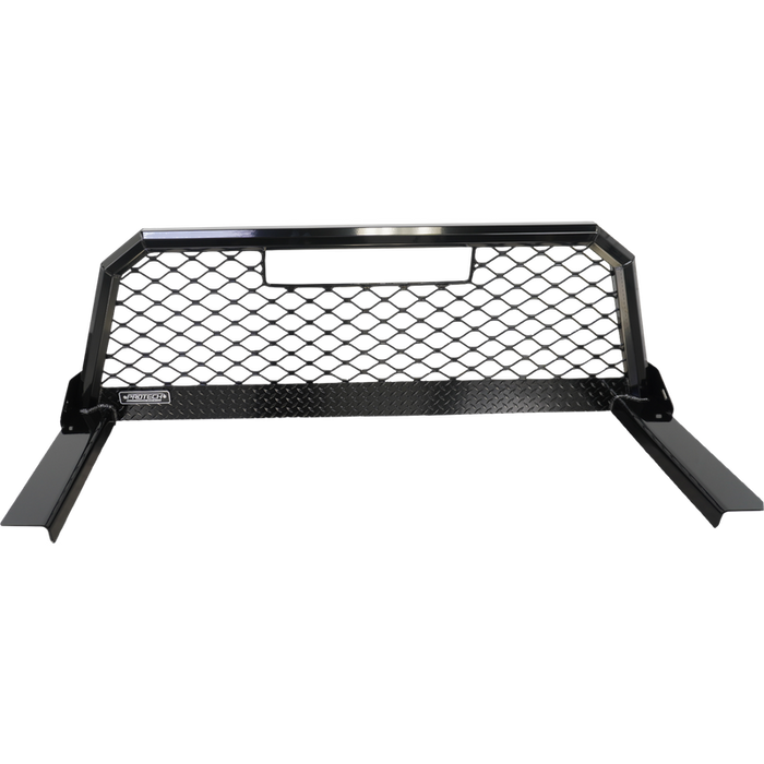 ProTech Headache Rack - 09-16 Ram 1500 / 10+ Ram 2500,3500 / 73-96 F150 / 73-98 F250/350, 6-1/2 & 8' Bed Mesh 36Leg - Gloss Black Model 57-6370-36-GB