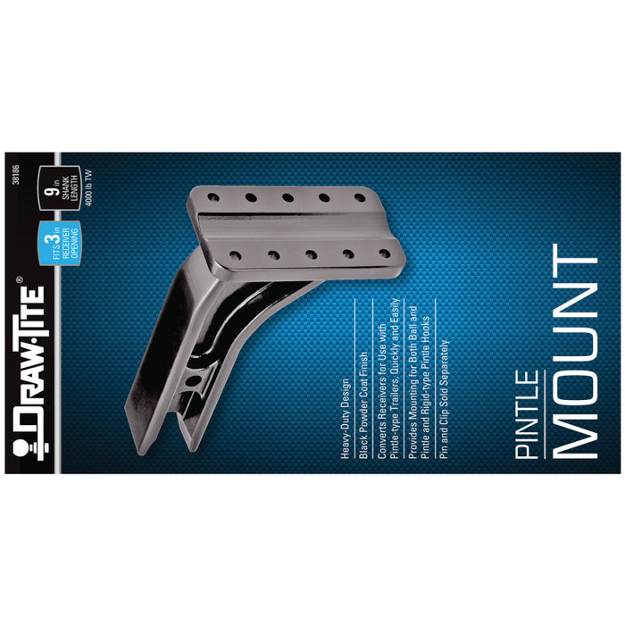 Draw-Tite Titan® Pintle Hook Mounting Plate, Fits 3 in. Square Receiver, 25,000 lbs. Capacity Model 38186