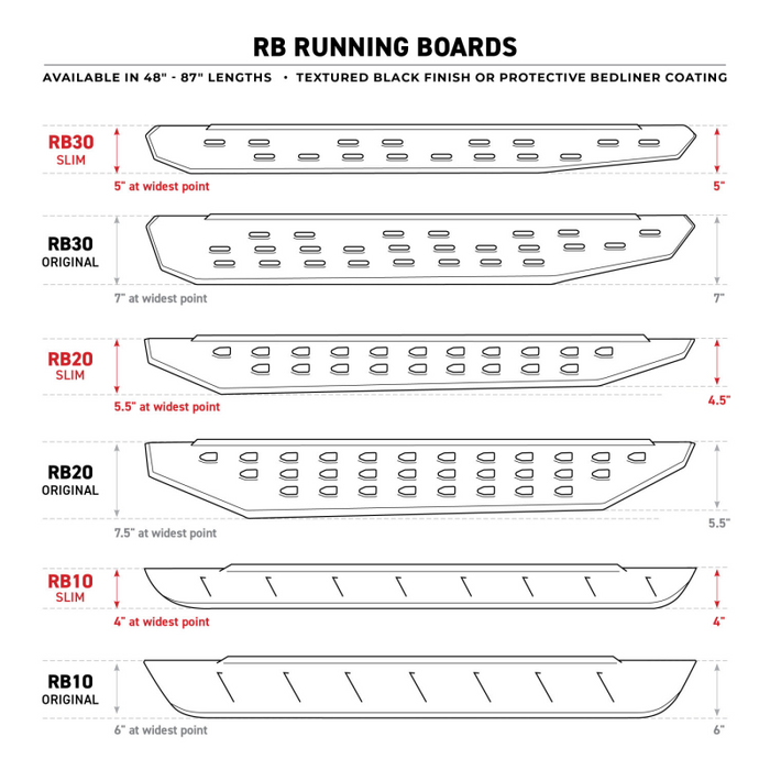 Go Rhino RB20 Running Boards with Mounting Brackets Kit Model 69415087PC