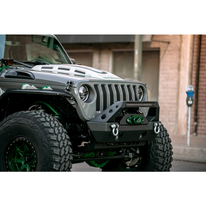 DV8 Offroad 2018-2025 Jeep Wrangler JL JLU Gladiator JT Heat Dispersion Hood Non-392 or Non-Mojave Model HDMBJL-01