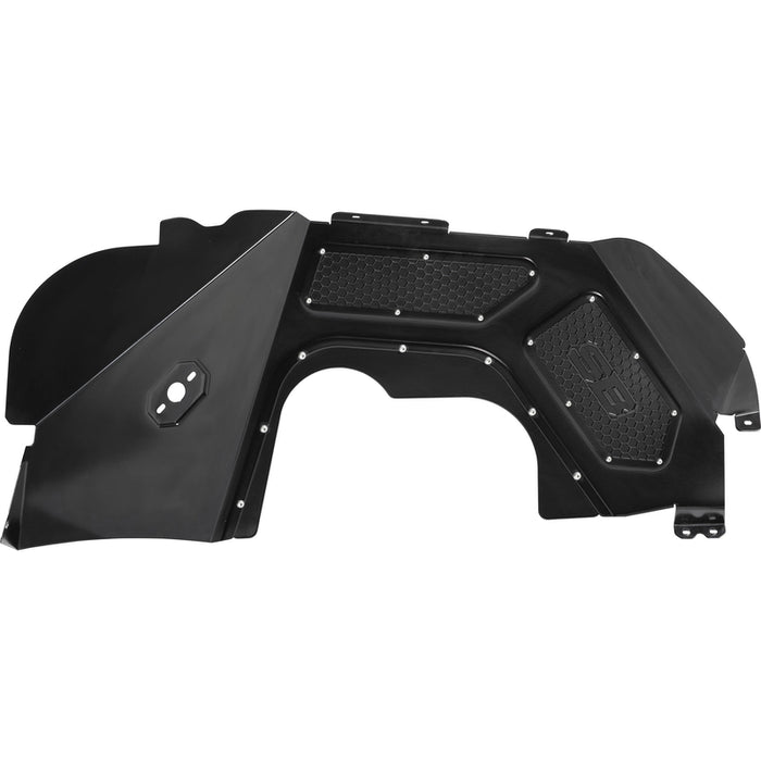 Smittybilt Front Aluminum Inner Fender Liner Pair - Black (18+ JL/JLU) Model 77984