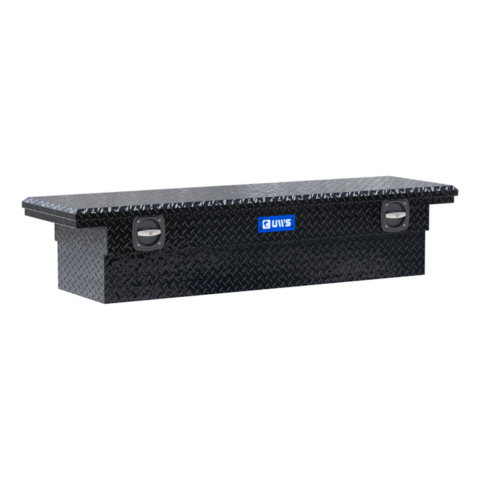 UWS 69" Gloss Black Aluminum Secure Lock Crossover Truck Tool Box, Low Profile (LTL Shipping Only) Model SL-69-LP-BLK