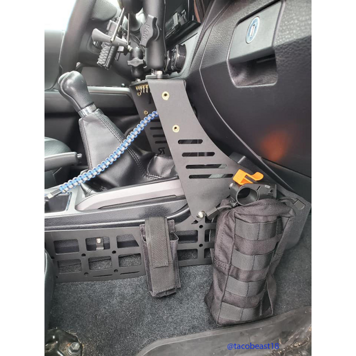 Rago Fabrication 2016-2023 3rd Gen Toyota Tacoma Center Console Molle Storage Panel Model R1619TTAUCCMP