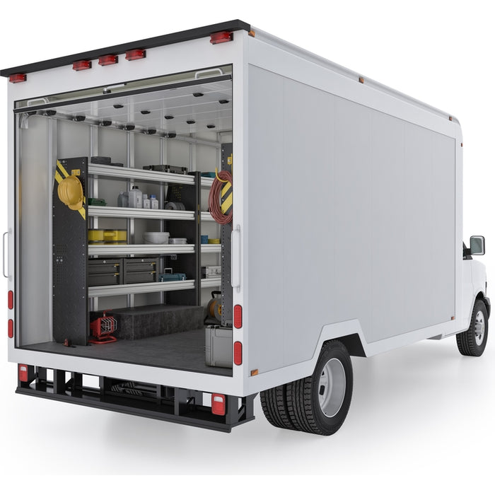 Ranger Design Mobile Service & Plumbing Van Shelving Package for 14' Box Truck-Enclosed Trailer Model BTL-16