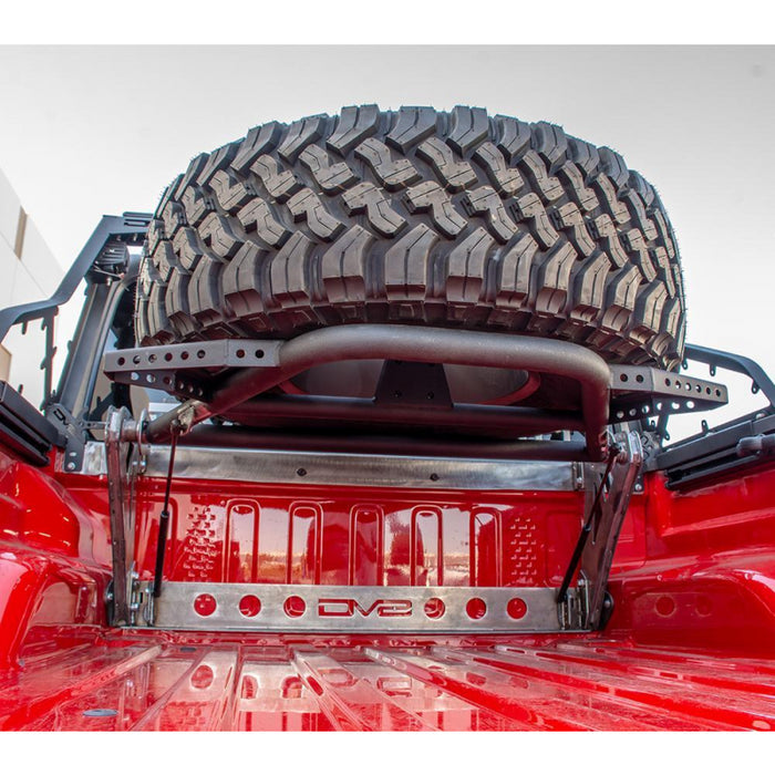 DV8 Offroad 2020-2025 Jeep Gladiator JT Adjustable Tire Carrier Model TCGL-01