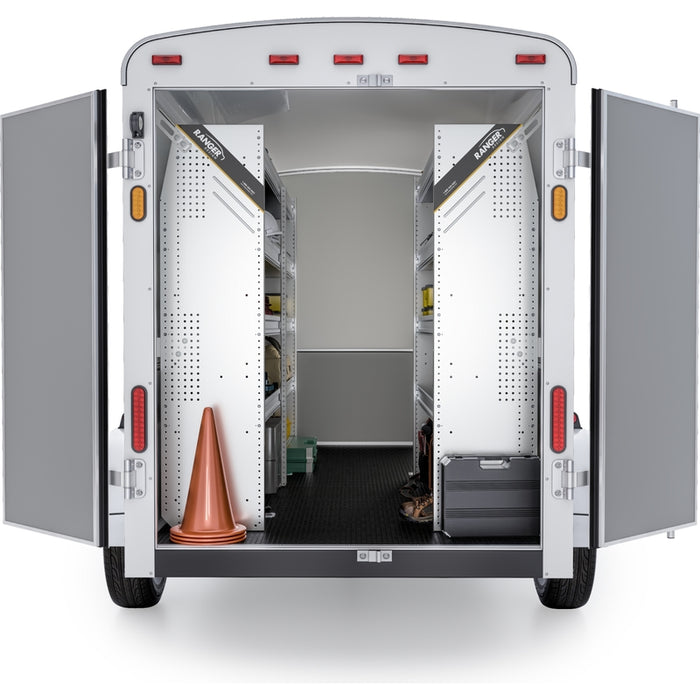 Ranger Design Aluminum Van Shelving Package for 14' Box Truck - Enclosed Trailer Model BTL-27