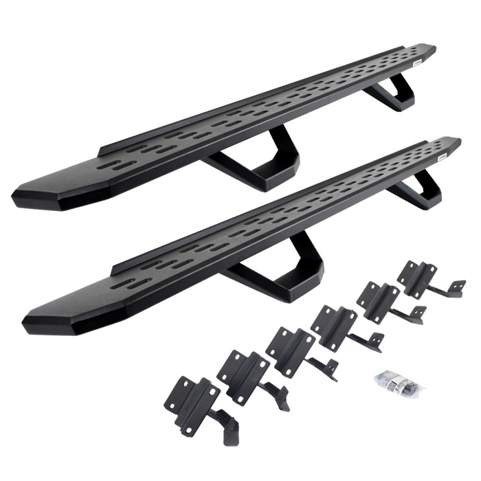 Go Rhino RB30 Running Boards with Mounting Brackets With 2 Pairs Drop Steps Kit Model 6961508720PC
