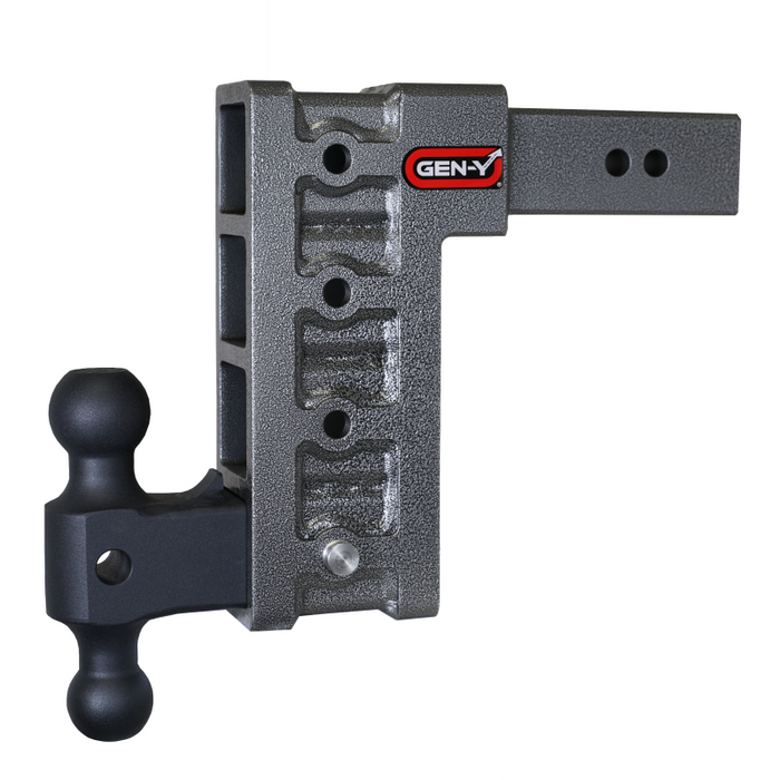 GEN-Y MEGA-DUTY 2.5" Shank 9" Drop 3K TW 21K Hitch & GH-061 Dual-Ball Model GH-614