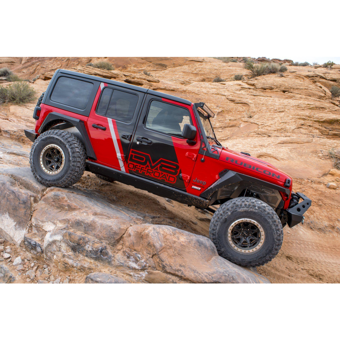 DV8 Offroad 4-Door Boatside Rock Sliders Model SRJL-01