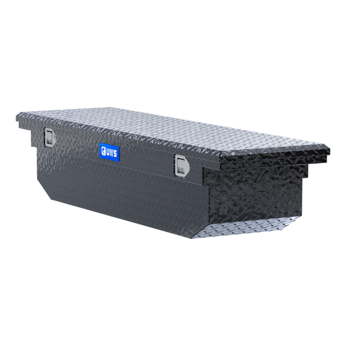 UWS 69" Angled Truck Tool  Box - Low Profile Model TBS-69-A-LP-BLK
