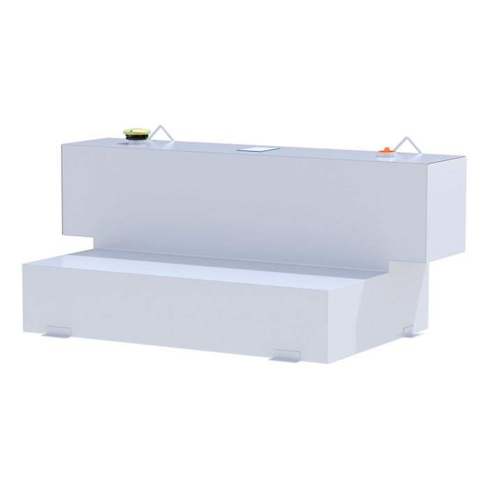UWS White Hammerhead-Style 100-Gallon L-Shape Steel Transfer Tank Model ST-100HH-W