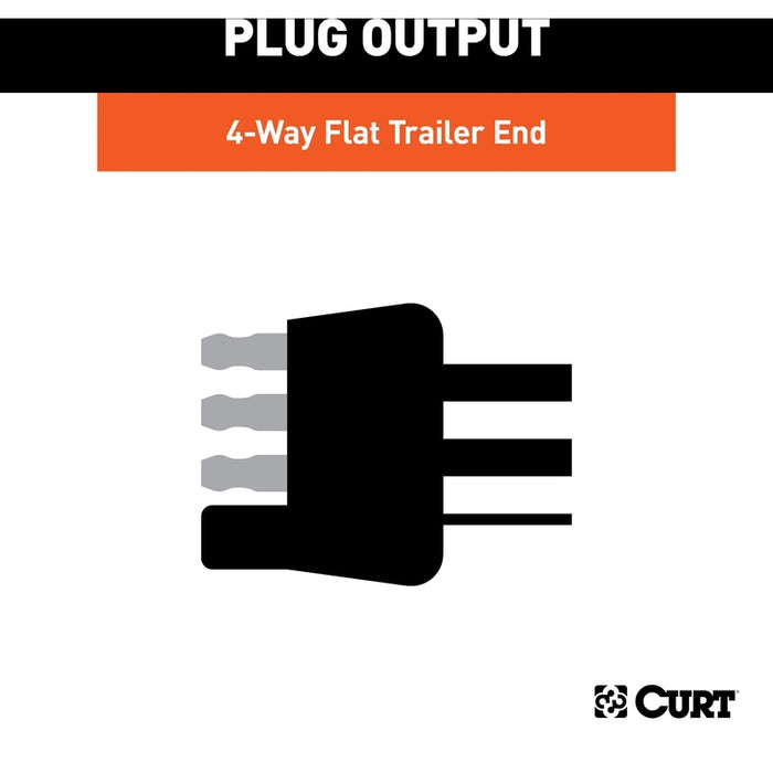 CURT Custom Towed-Vehicle RV Wiring Harness for Dinghy Towing, Fits Select Chevrolet Silverado, GMC Sierra 2500, 3500 HD Model 52107