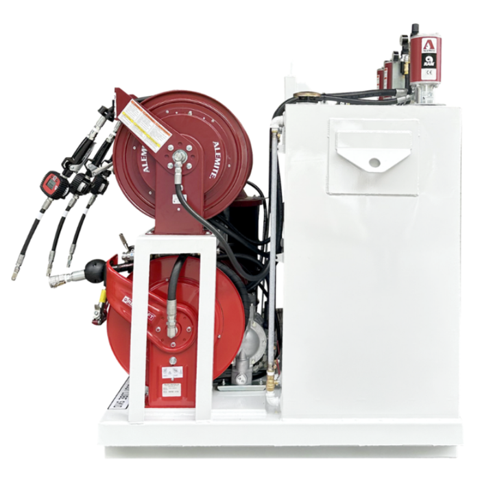 Taylor Pump & Lift 42"W x 48"D x 60"H Triple 30-Gal New Oil, 60-Gal Used Oil, & 120lb Grease Lube Skid Model TPL 236-994