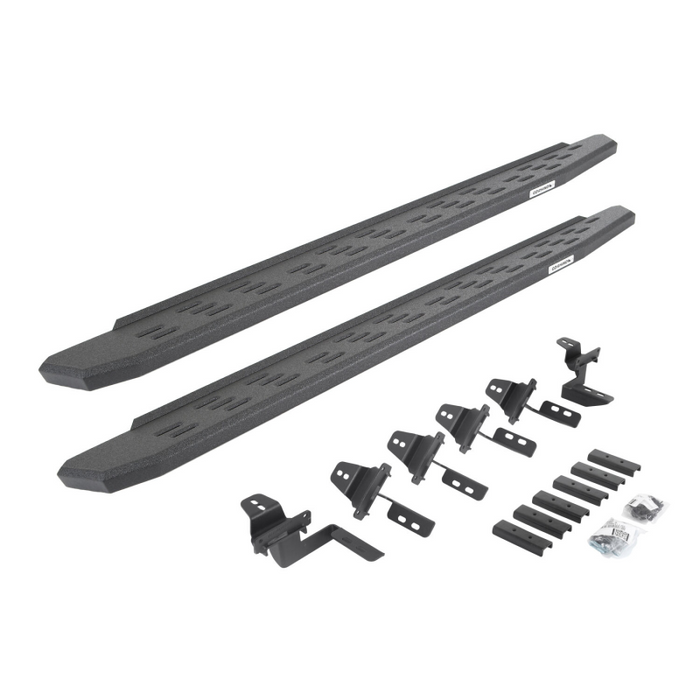 Go Rhino RB30 Running Boards with Mounting Brackets With 2 Pairs Drop Steps Kit Model 6965056820T