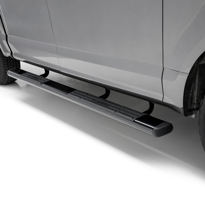 ARIES 6" x 85" Black Aluminum Oval Step Nerf Bars Model 4445019
