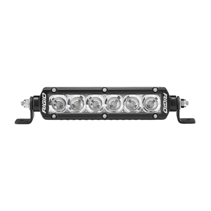 Rigid Industries SR-Series PRO LED Light Bar, Flood Optic, 6 Inch, Black Housing, Single Model 906113