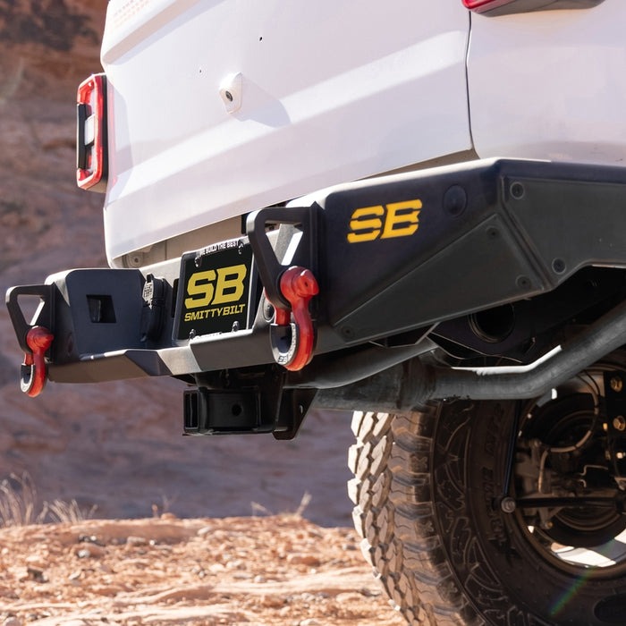 Smittybilt JT XRC Gen 2 Rear Bumper w/ Locking Cubby - Textured Black (20+ JT) Model 79858