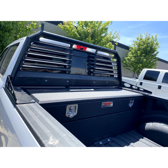 The FuelBox Tank and Tool Box Combo 57 Gallon 1" Taller Toolbox Smooth & Sprayed Finish Model FTC60BMS